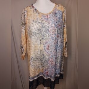CJ Banks womens long blouse size 2x